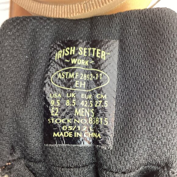 Red Wing Shoes Irish Setter ASTM 2892 Mens 9.5 E2 Work Boots Thinsulate 400G Bro - Picture 14 of 16